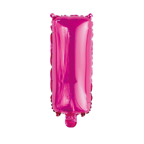 Hot Pink I Letter Foil Balloon 35cm