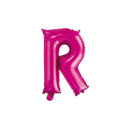 Hot Pink R Letter Foil Balloon 35cm