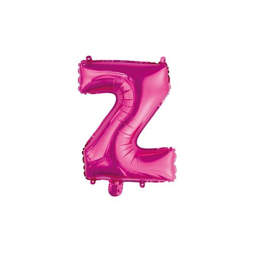 Hot Pink Z Letter Foil Balloon 35cm