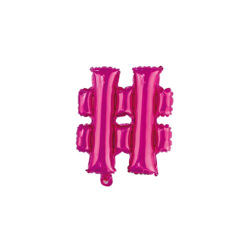 Hot Pink # Letter Foil Balloon 35cm