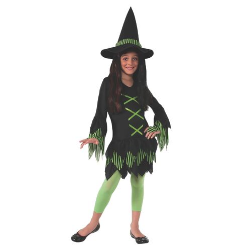 Lime Witch Costume Child