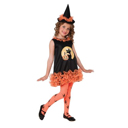 Orange Tutu Witch Costume Toddler/Child