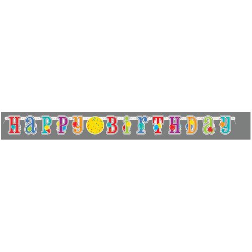Happy Birthday Jointed Banner 2.13m