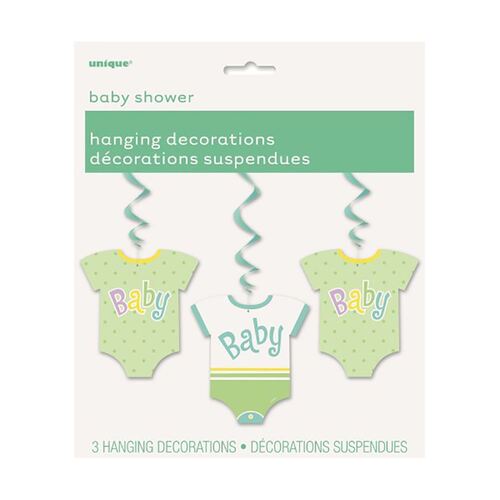 90cm Baby Onesie Swirl Deco 3 Pack