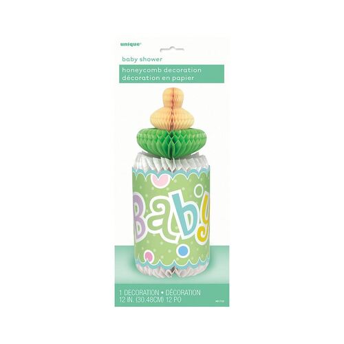 Pastel Baby Shower Bottle Honeycomb