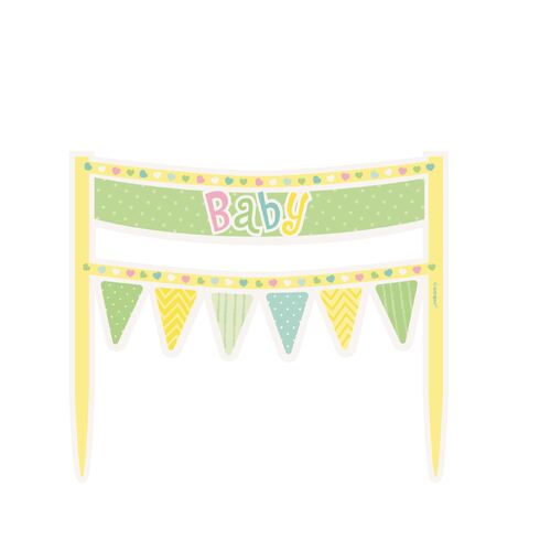 Polka Dots Baby Shower Cake Banner
