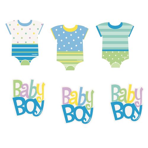 Blue Dots Baby Shower 24 Embellishment