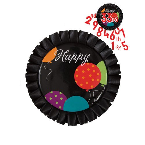 Happy Birthday Confetti Badge with Stickers