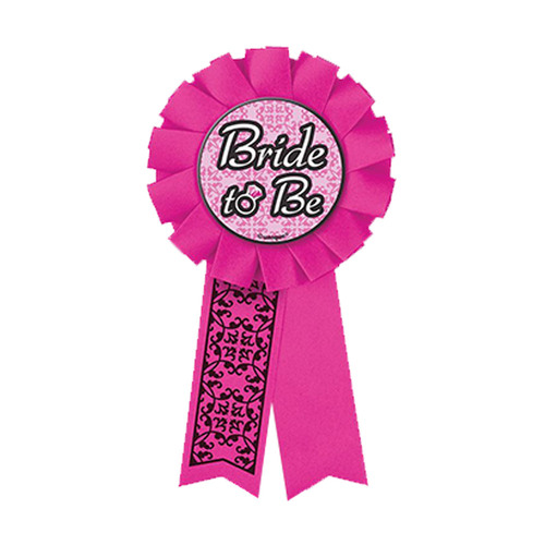Bride To Be Pink Award Ribbon