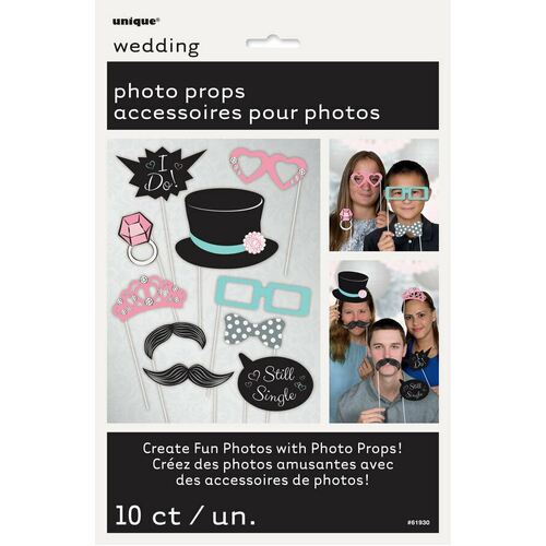 Wedding Photo Props 10 Pack
