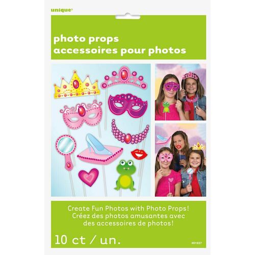 Selfie Princess Photo Props 10 Pack
