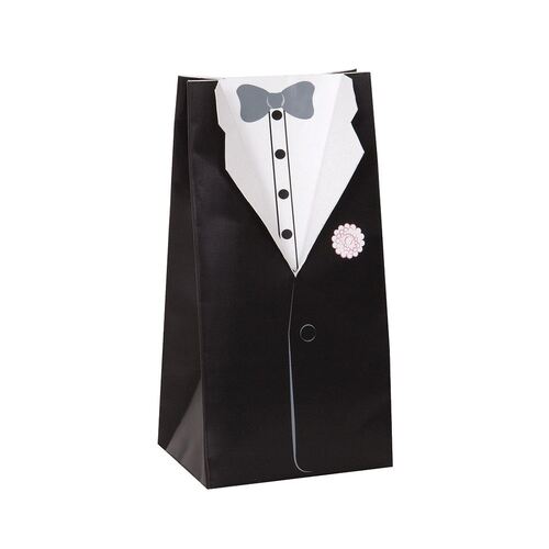 8 Favor Boxes - Groom