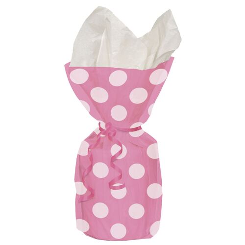 Dots 20 Cello Bags - Hot Pink