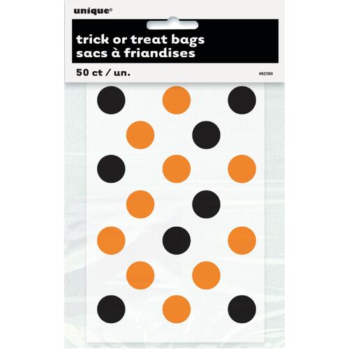 Dots TrickOrTreat Bags 50 Pack