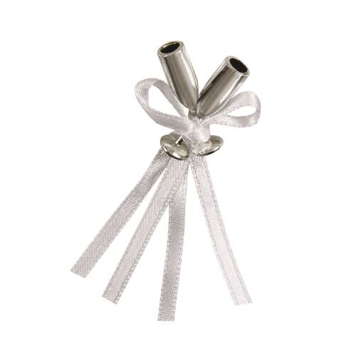 12 Silver Mini Flute Champagne