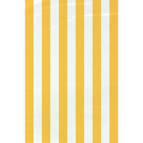 stripes 20 Cello Bags - Yellow