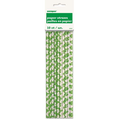 Shamrock 10 Paper Straws