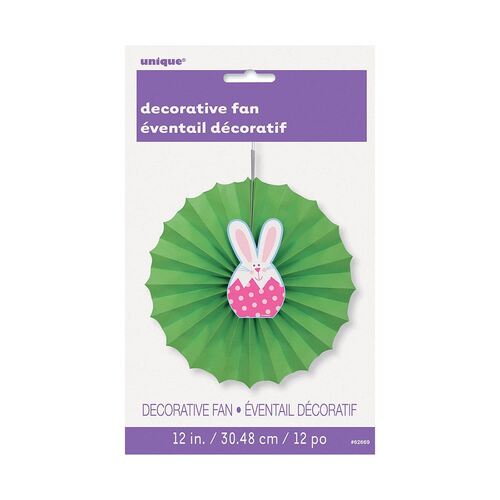 Easter Bunny Decorative Fan