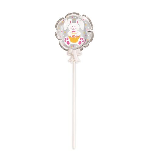 Easter Bunny Self Inflating Mini Foil Balloons 3 Pack
