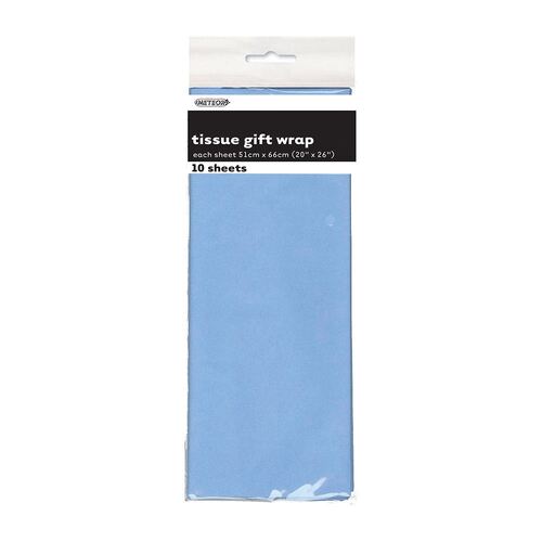 Tissue Sheet Baby Blue 10 Pack