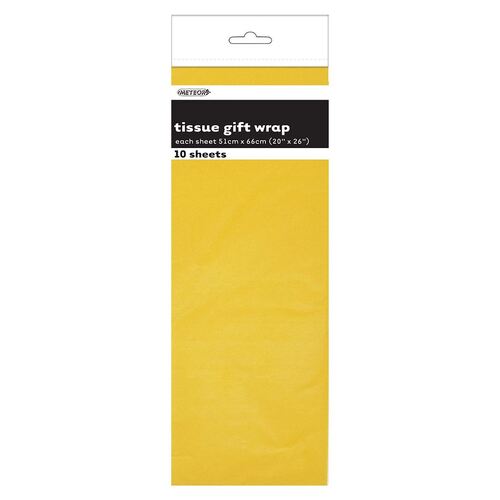 10 Tissue Sheets - Sun Yellow