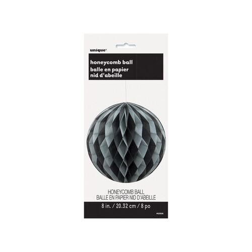Honeycomb Ball Black & Silver