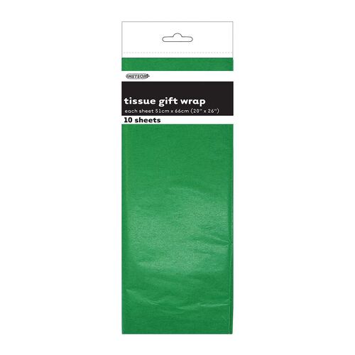 10 Tissue Sheets - Emerald Green
