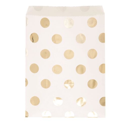 Gold Dot Treat Bags 8 Pack