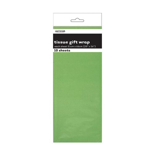10 Tissue Sheets - Apple Green