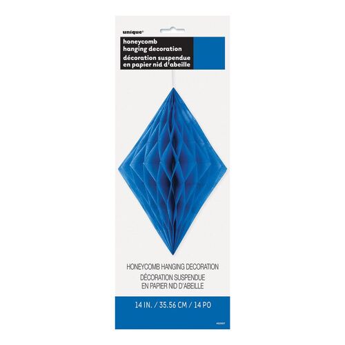 Honeycomb Diamond Deco Royal Blue
