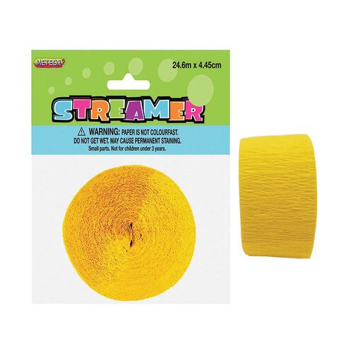 Crepe streamer Sun Yellow