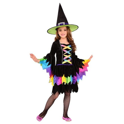 Rainbow Witch Costume Child