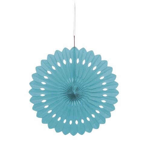 Decorative Fan Powder Blue 40cm