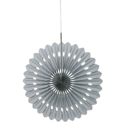 Decorative Fan 40cm - Silver