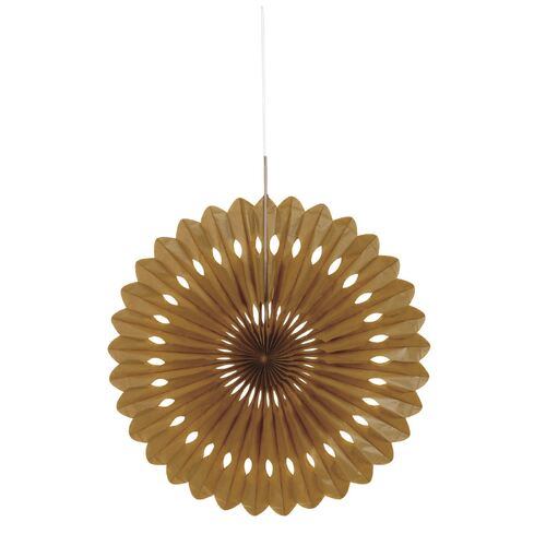 Decorative Fan 40cm - Gold