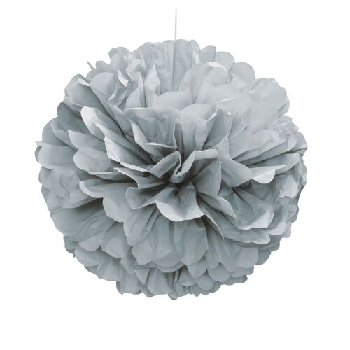 Puff Decor 40cm - Silver