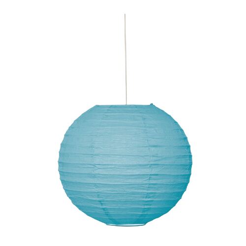 Round Paper Lantern Powder Blue 25cm