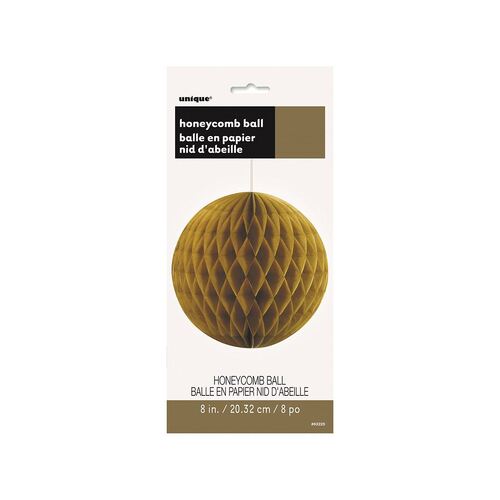 Honeycomb Ball Gold