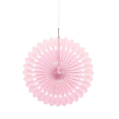 3 Decorative Fans 15cm -Lovely Pink