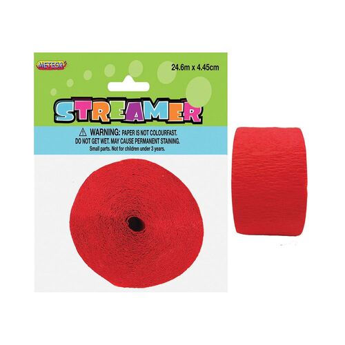 Crepe streamer Ruby Red