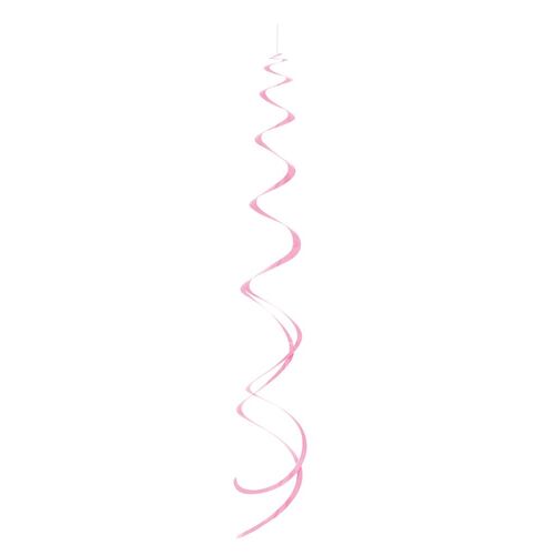 8 Hanging Swirls - Lovely Pinkely Pink