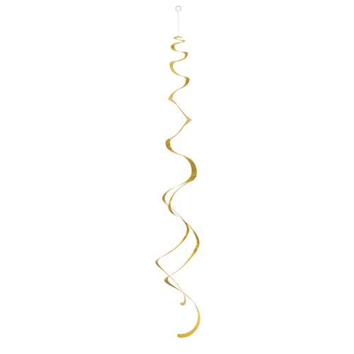 8 Hanging Swirls - Gold