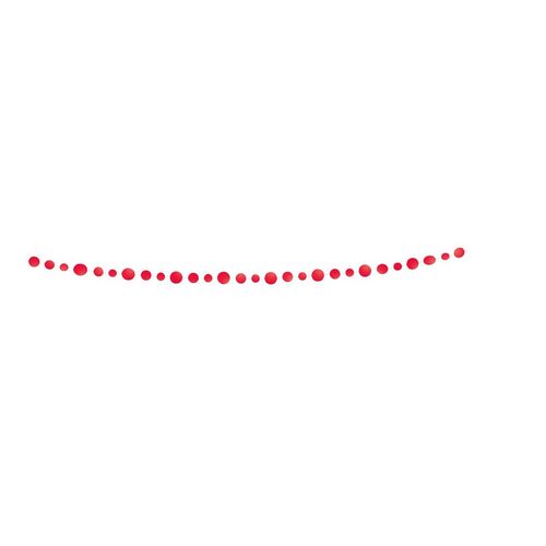 Dots Garland 9ft - Red