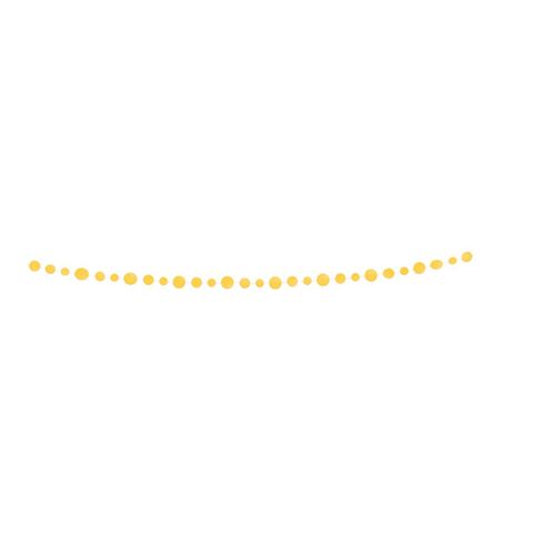 Dots Garland 9ft - Yellow