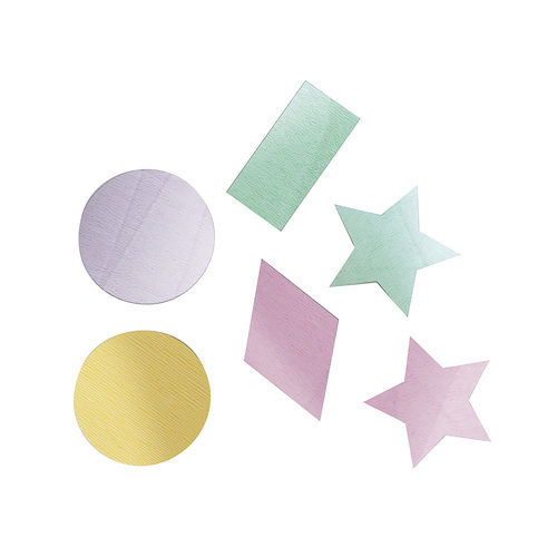Geometric Foil Confetti Pastel Colours 56.6g 