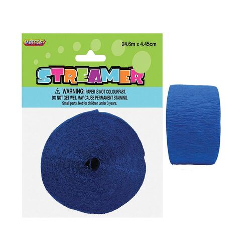 Crepe streamer Royal Blue