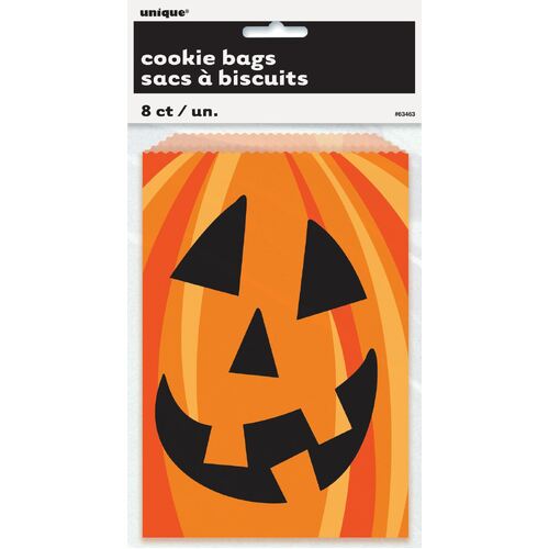 Pumpkin Cookie Bags 8 Pack