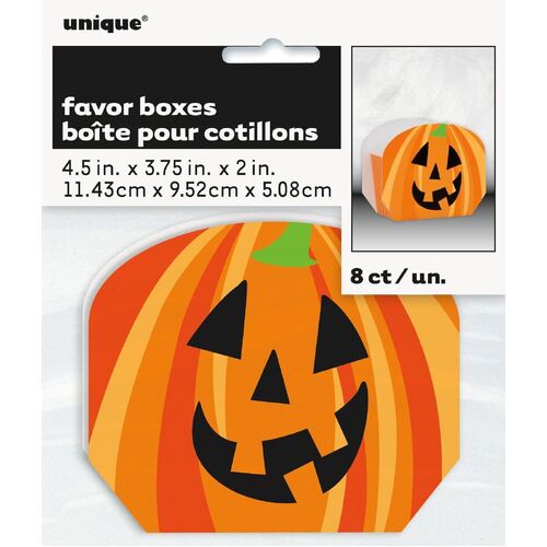 8 Pumpkin Favor Boxes