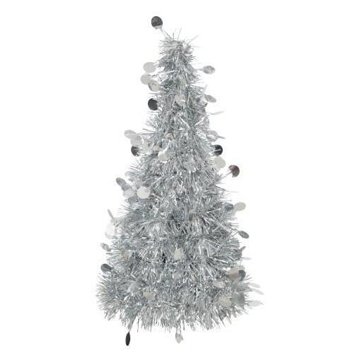 Tinsel Tree Centerpiece Deco