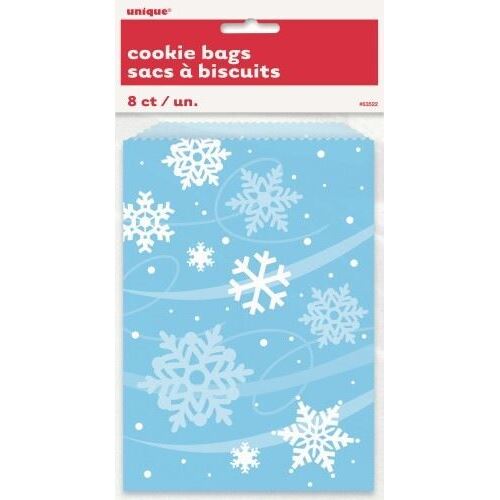 8 Snowflake Cookie Bags